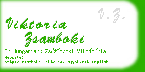 viktoria zsamboki business card